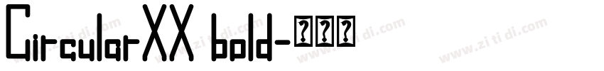 CircularXX bold字体转换